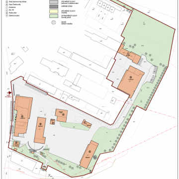 bio areál půdorys